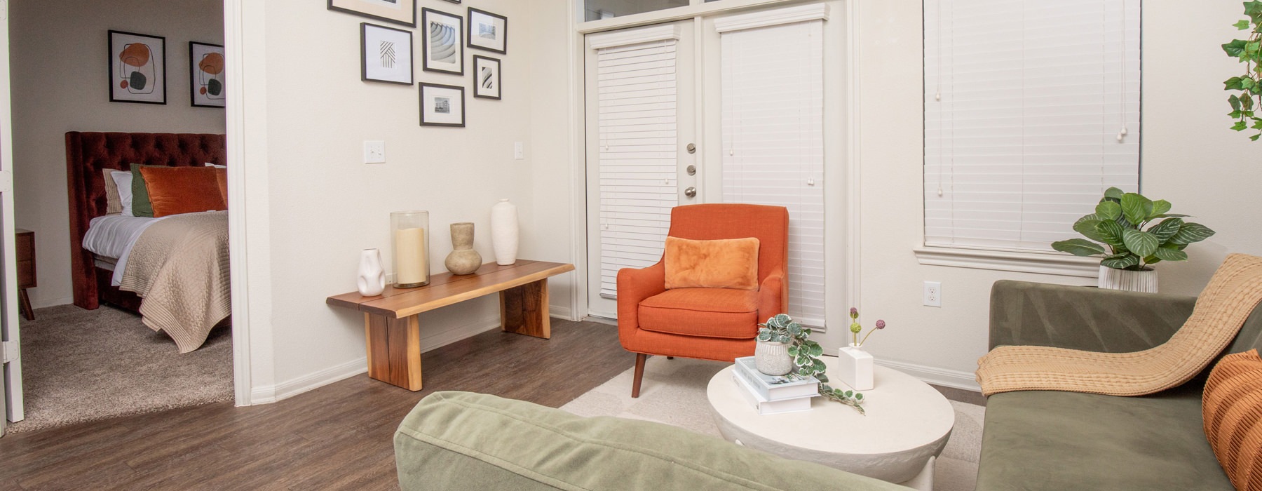living room with couch and chair